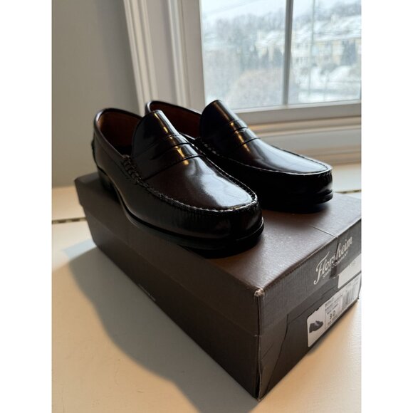 NIB Florsheim Berkley Men\'s Moc Toe Penny Loafer Burgundy Size 9 $145 [jb] main image 15